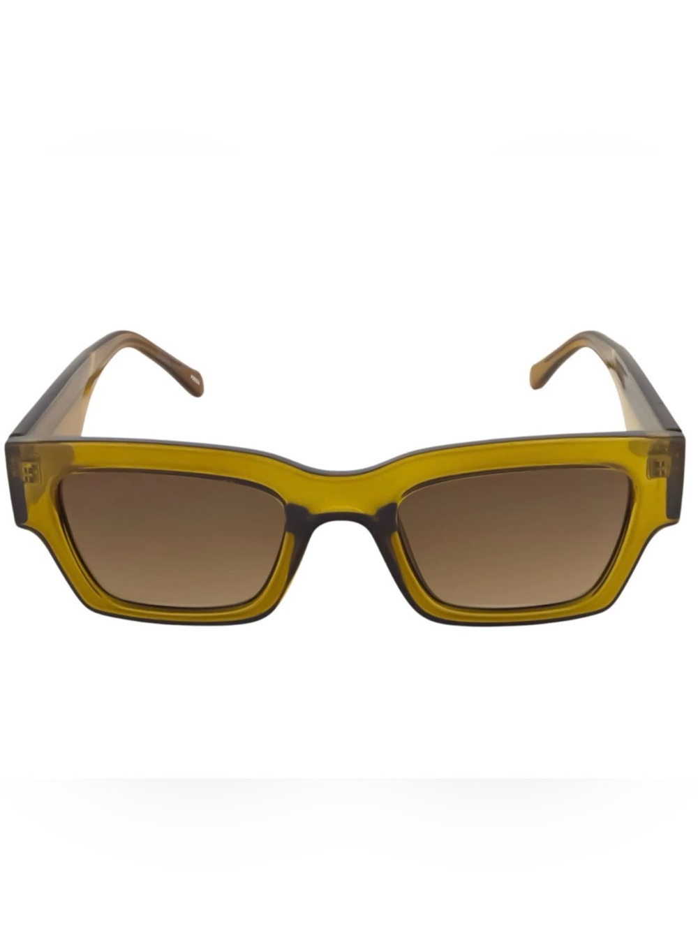 NWT Unisex Fossil Olive Green Square Acetate Sunglasses X82761